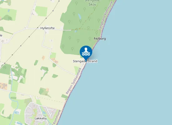 Map of Stengade Strand