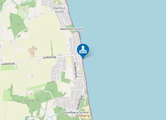 Map of Mørkholt strand