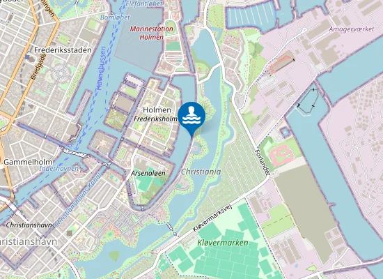 Map of Christiania Beach