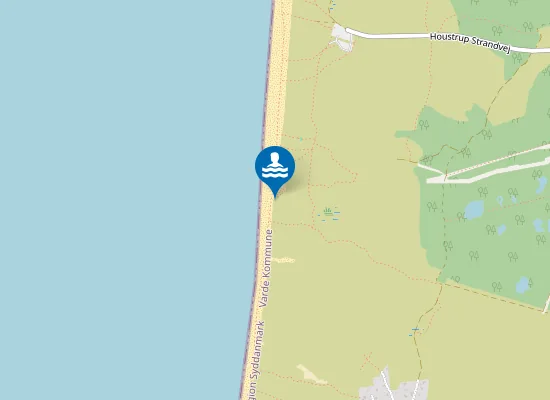 Map of Houstrup Strand