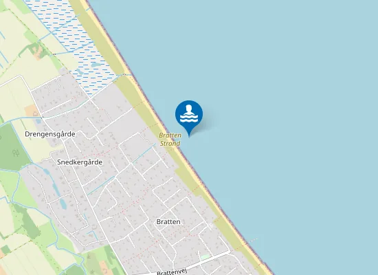 Map of Bratten Strand