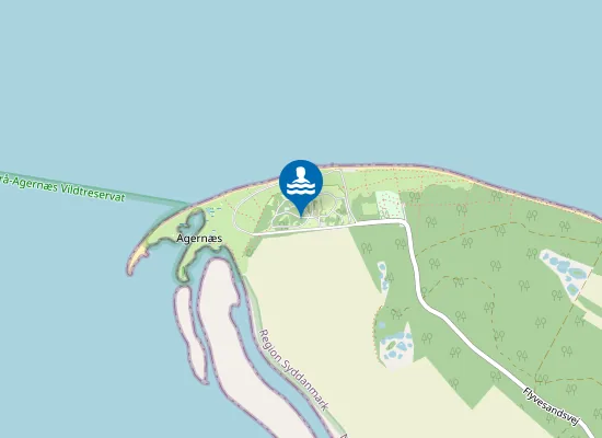 Map of Flyvesandet