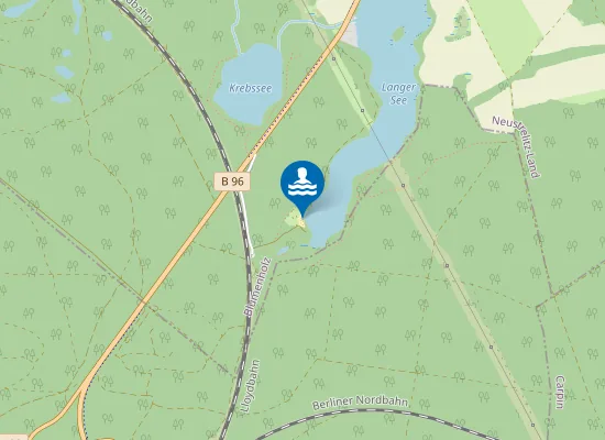 Map of LANGER SEE NEUSTRELITZ