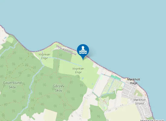 Map of Mørkholt strand