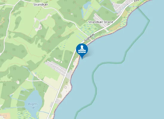 Map of Strandkær Strand