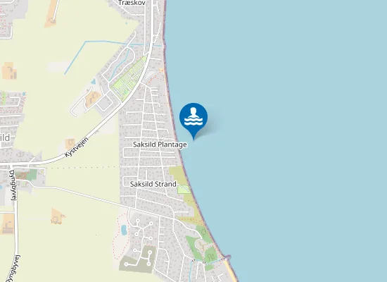 Map of Saksild Strand