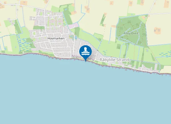 Map of Råbylille Strand