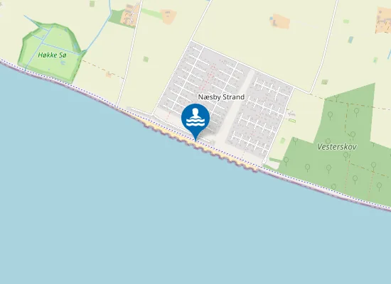 Map of Næsby Strand