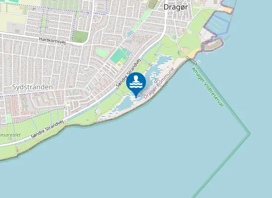 Map of Dragør Sydstrand