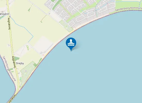 Map of Drejby Strand - Kerneland