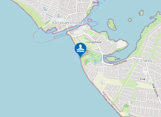 Map of Enø Strand