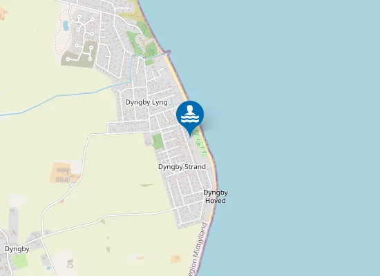Map of Dyngby Strand