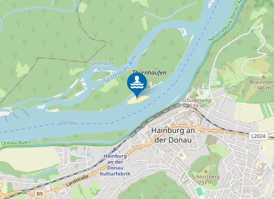 Map of Hainburger Schotterbank