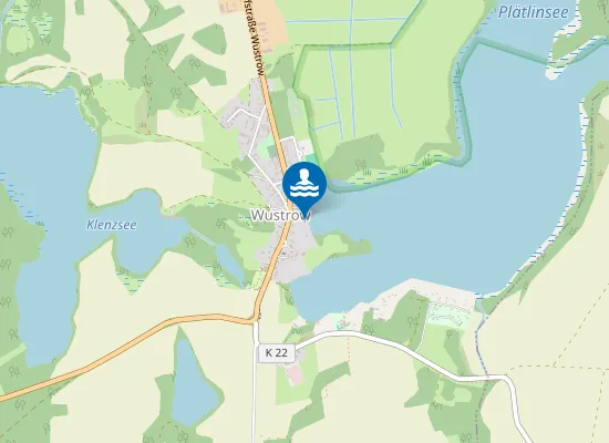 Map of PLAETLINSEE WUSTROW