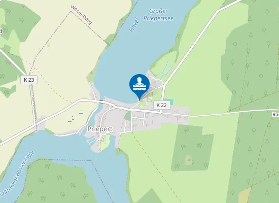 Map of GROSSER PRIEPERTSEE PRIEPERT