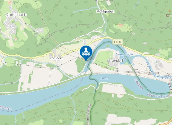 Map of Gemeindebad Kohldorf - Linsendorfer See
