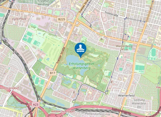 Map of FKK Bereich Wienerberg - Naturistenstrand