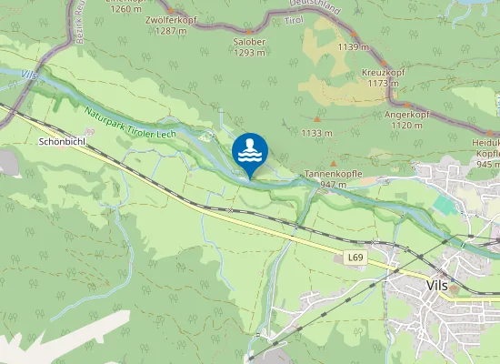 Map of Vils Ufer