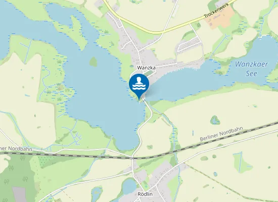 Map of WANZKAER SEE WANZKA
