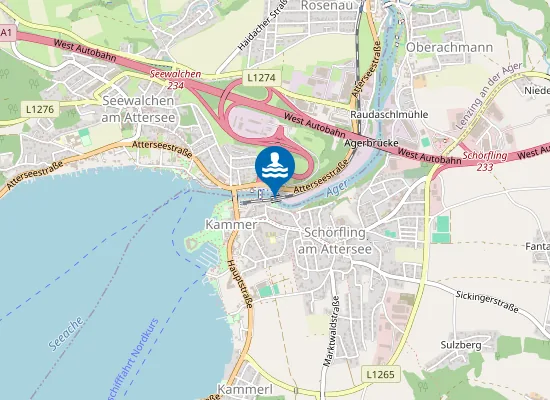 Map of Flußbad Ager