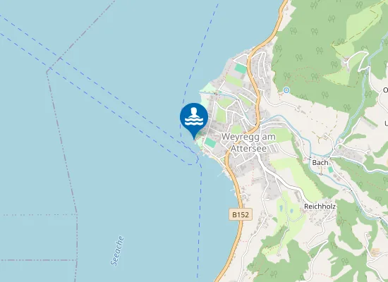 Map of Strandbad Weyregg am Attersee