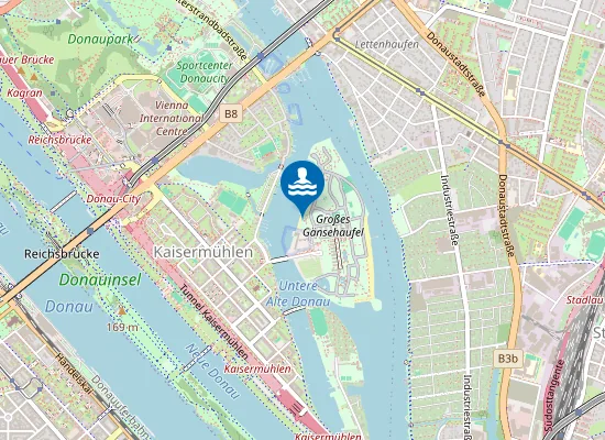 Map of Gänsehäufl Badeplatz für Kleinkinder und Menschen mit Behinderungen