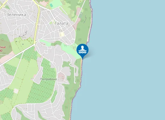 Map of Плаж Галата