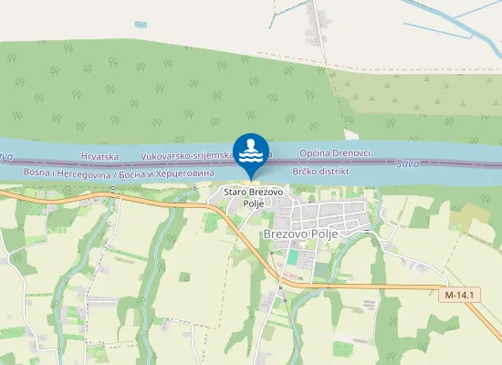 Map of Brezopoljska plaža