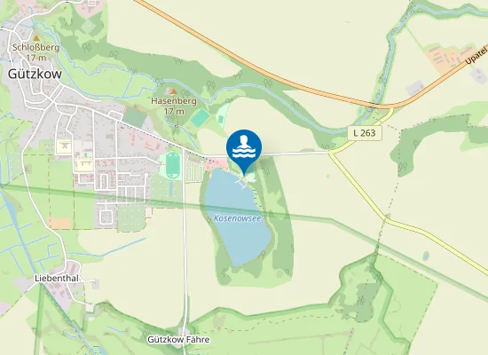 Map of KOSENOWSEE GUETZKOW