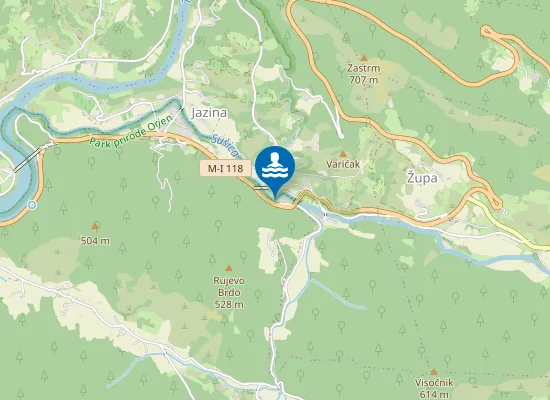 Map of Đedova plaža