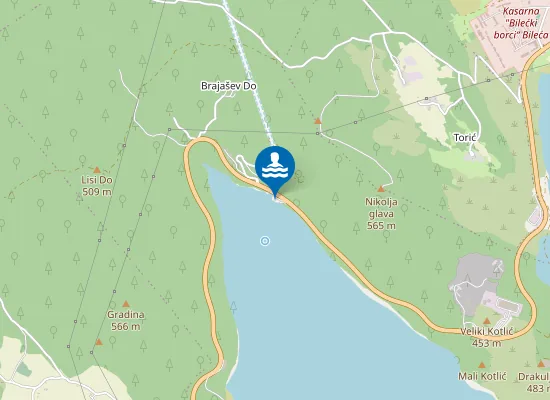 Map of Kupalište Čapelica
