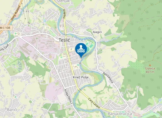 Map of Gradska plaža