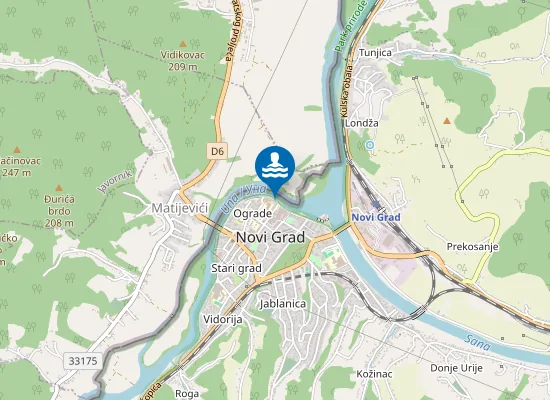 Map of Gradska plaža