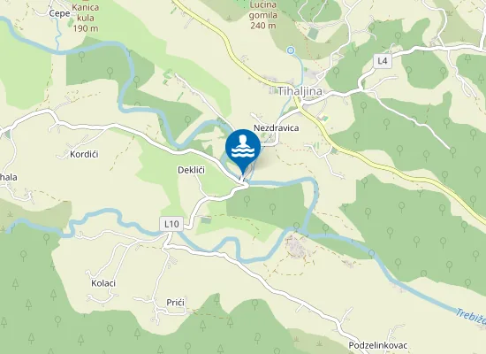 Map of Kupalište Veliki most