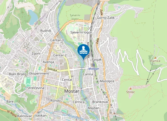 Map of Plaža Pijesak