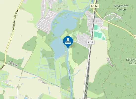 Map of WARNOW SCHWAAN CAMPINGPLATZ