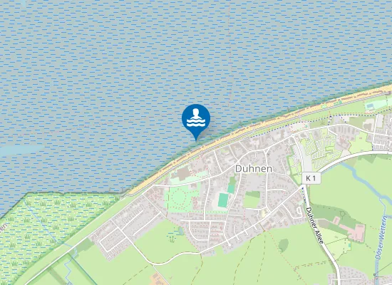 Map of NORDSEESTRAND DUHNEN RETTUNGSSTATION