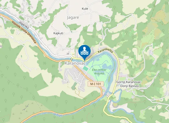 Map of Javna plaža Karanovac