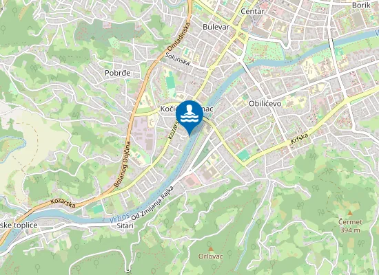 Map of Zlajina plaža
