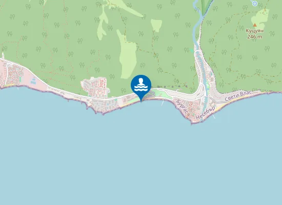 Map of Robinson Beach