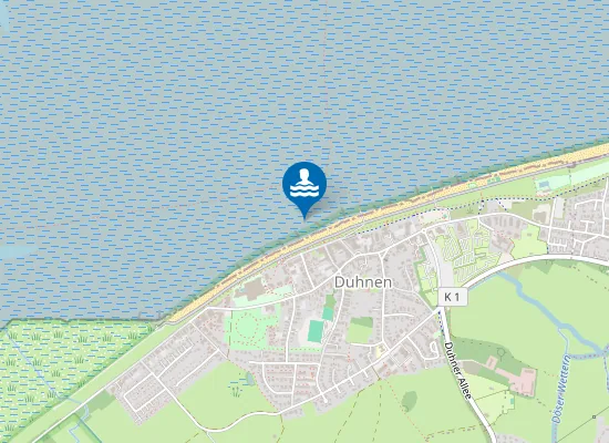 Map of NORDSEESTRAND DUHNEN KURVERWALTUNG