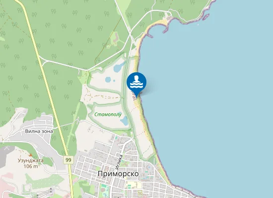 Map of Нудистски Плаж