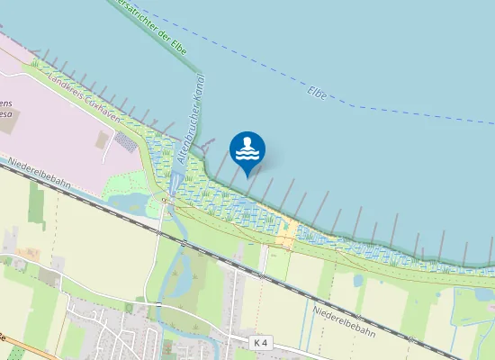 Map of ELBESTRANDBAD CUXHAVEN ALTENBRUCH