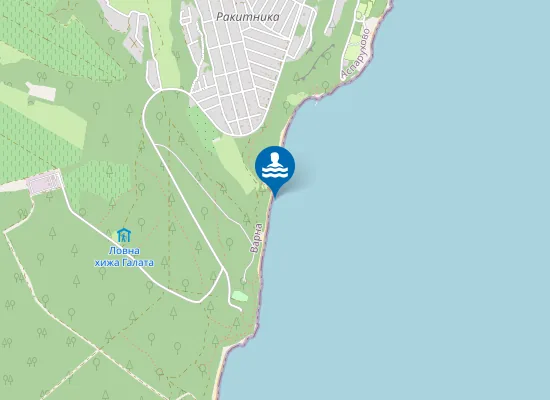 Map of Плаж Черноморец