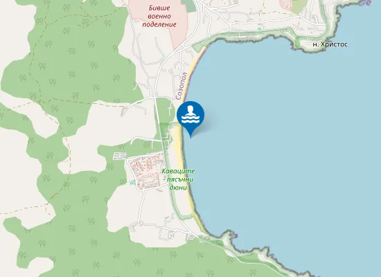 Map of Плаж "Каваците"