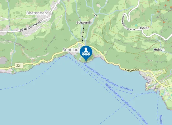 Map of Sundlauenen Beach
