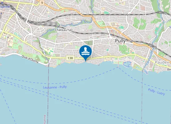 Map of Plage des Rives du Lac