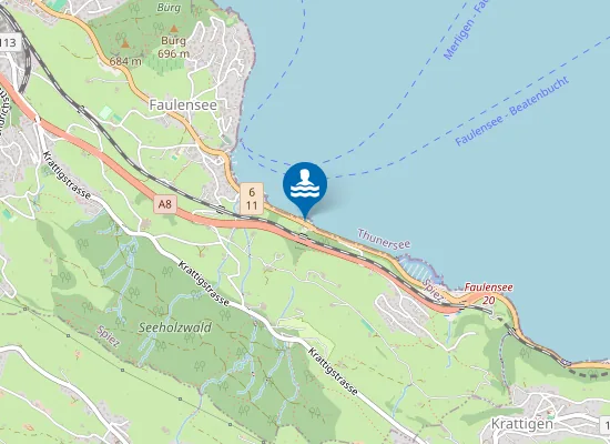 Map of Seebad Faulensee