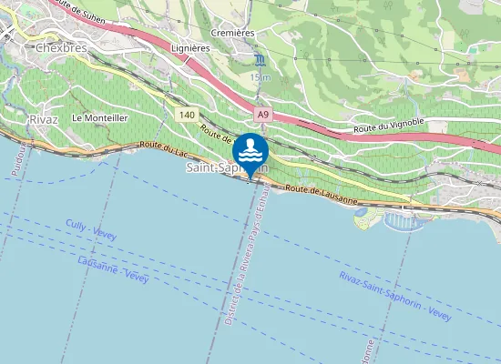 Map of Plage de St-Saphorin