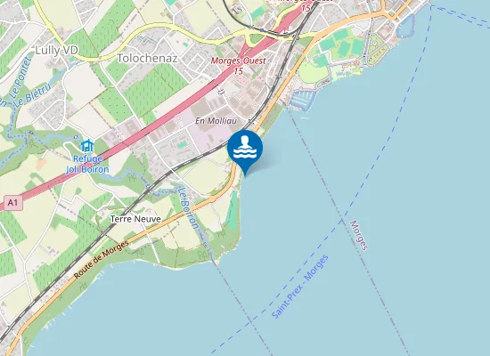 Map of Plage de l'Ancien Stand